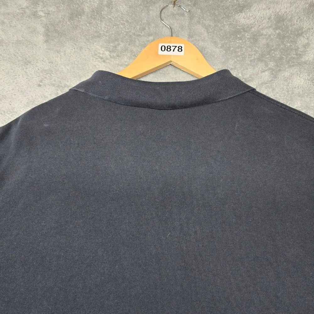 Polo Ralph Lauren Short Sleeve Jersey Polo Shirt Mens 2XLT Black Red Pony
